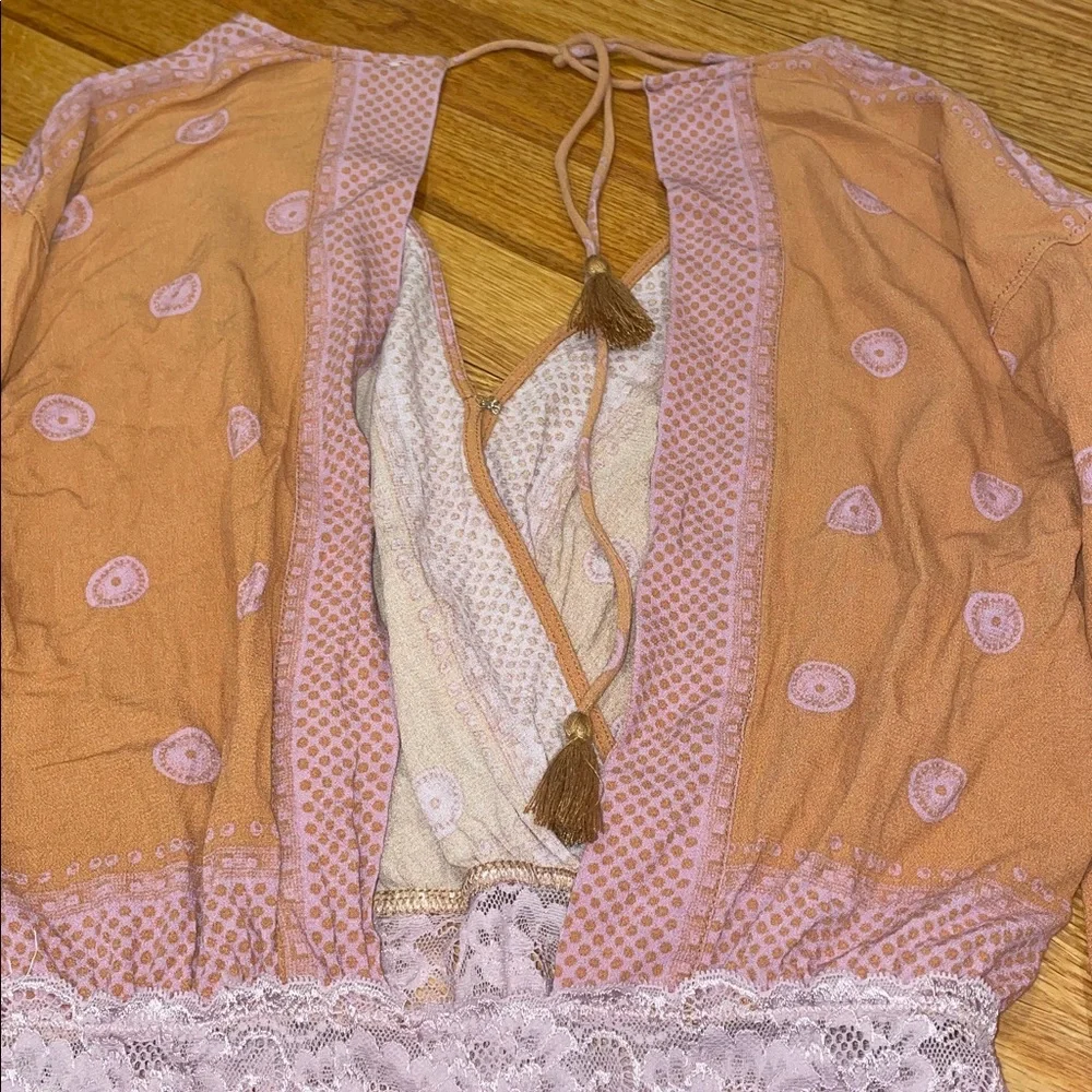 Free people deep v bodysuit